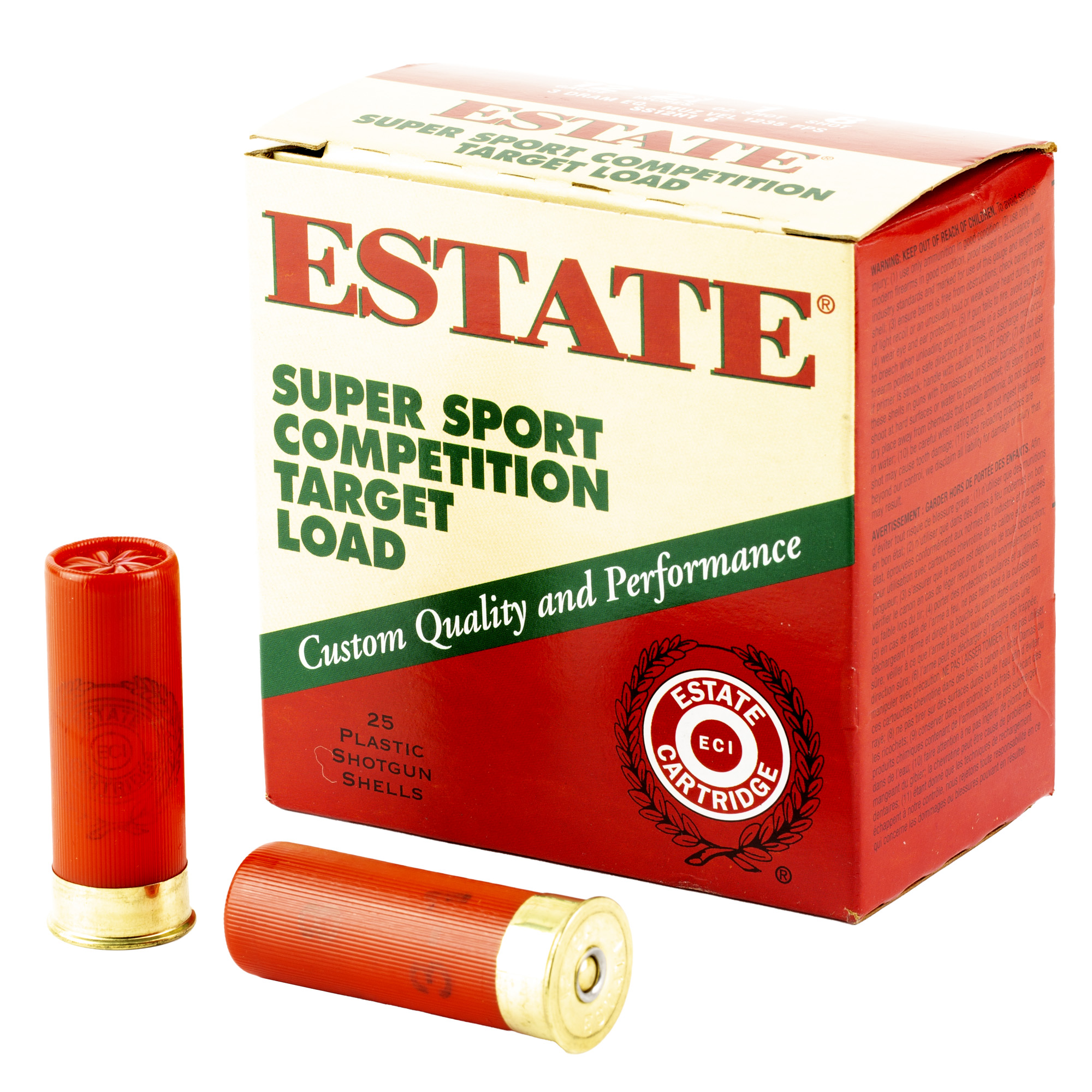 Federal Estate Super Sport 12 Gauge Shot 1 Ounce 8 Shot 25 Rounds