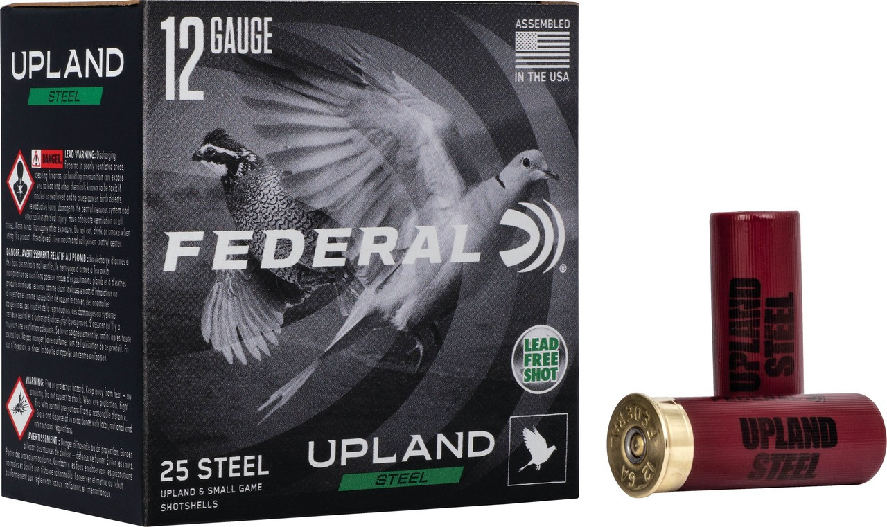 Federal, Upland Steel, 12 Gauge, Steel Shot, 1 oz, 25 Rounds