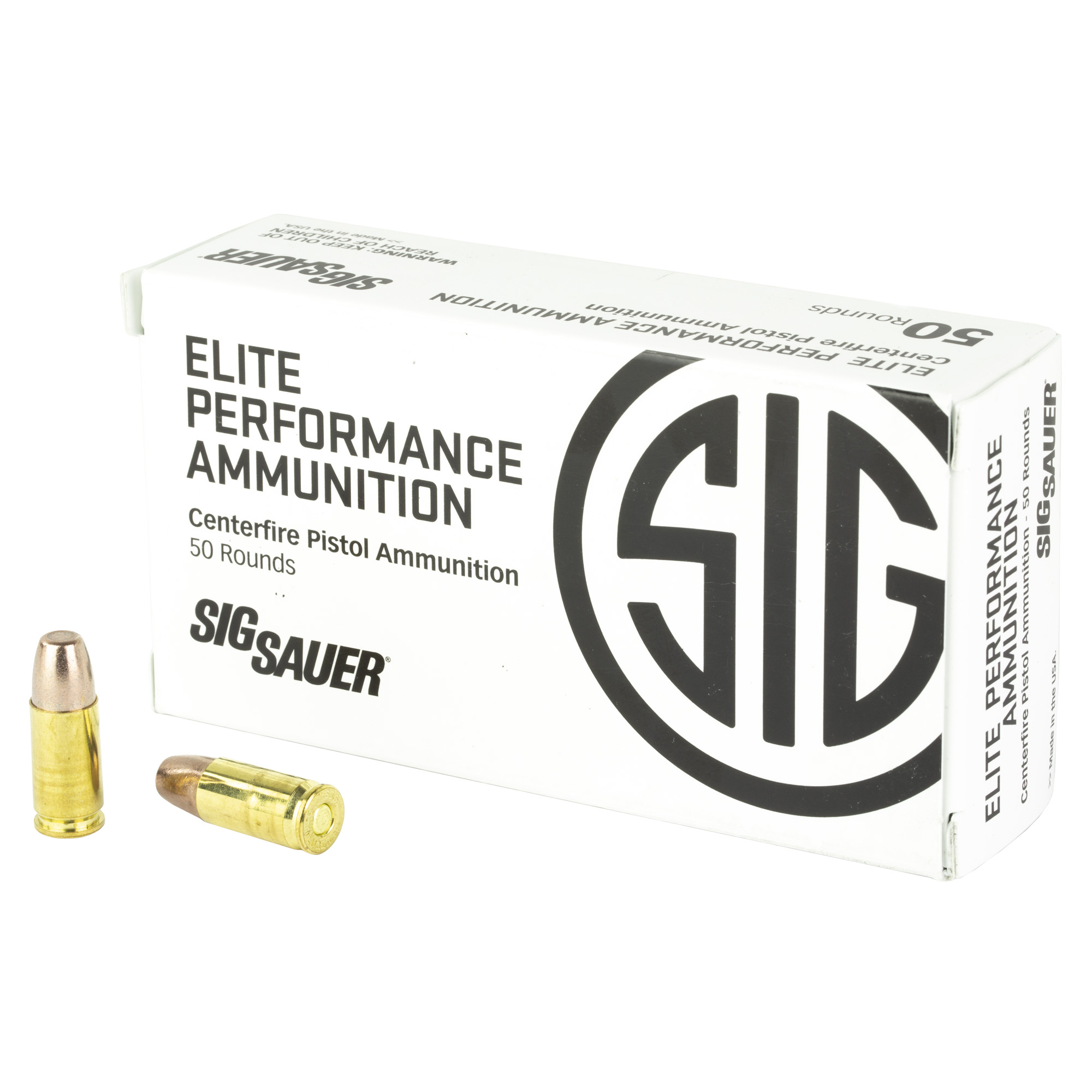 Sig Sauer Elite Performance 9mm Luger Frangible 90 Grain 50 Rounds