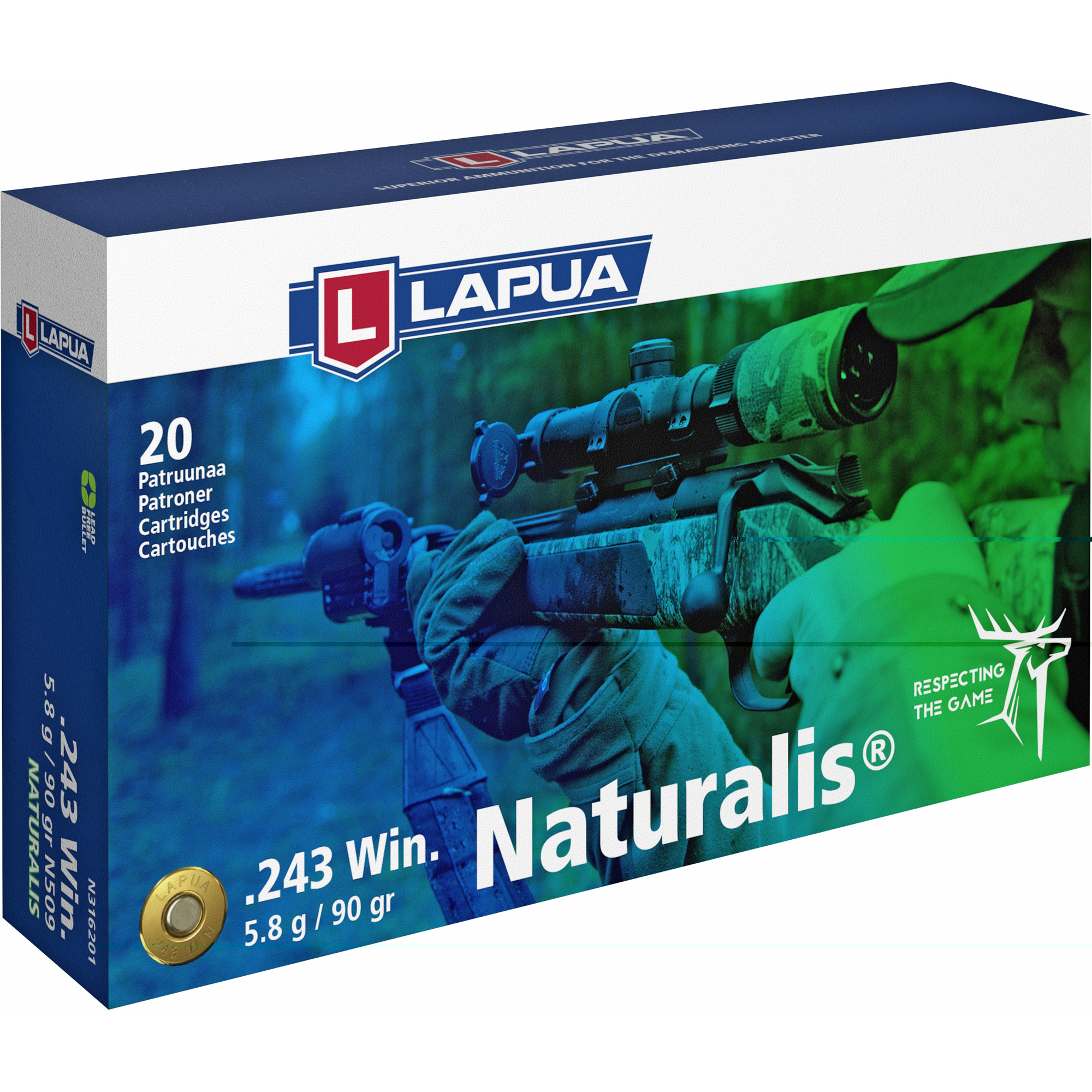 Lapua 243 Win 90gr Fmj 20 Rounds