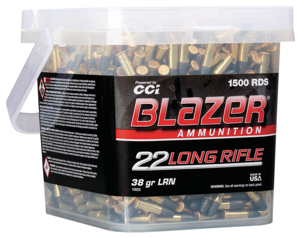 CCI Blazer Rimfire Ammo 22 LR. 38 gr. Lead Round Nose 1500 rd.