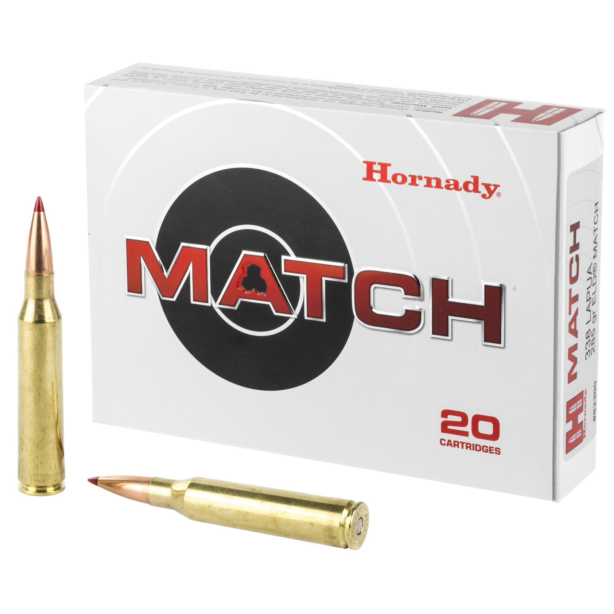 Hornady Match Rifle Ammo 338 Lapua mag. 285 gr. ELD Match 20 rd.
