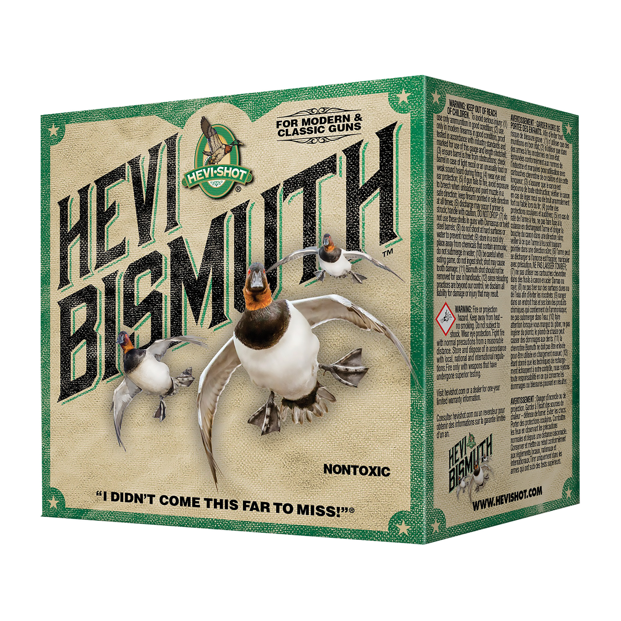 Hevi Shot Bismuth Shotgun Ammo 12 ga. 3 in. 1 3/8 oz. 4 Shot 25 rd.