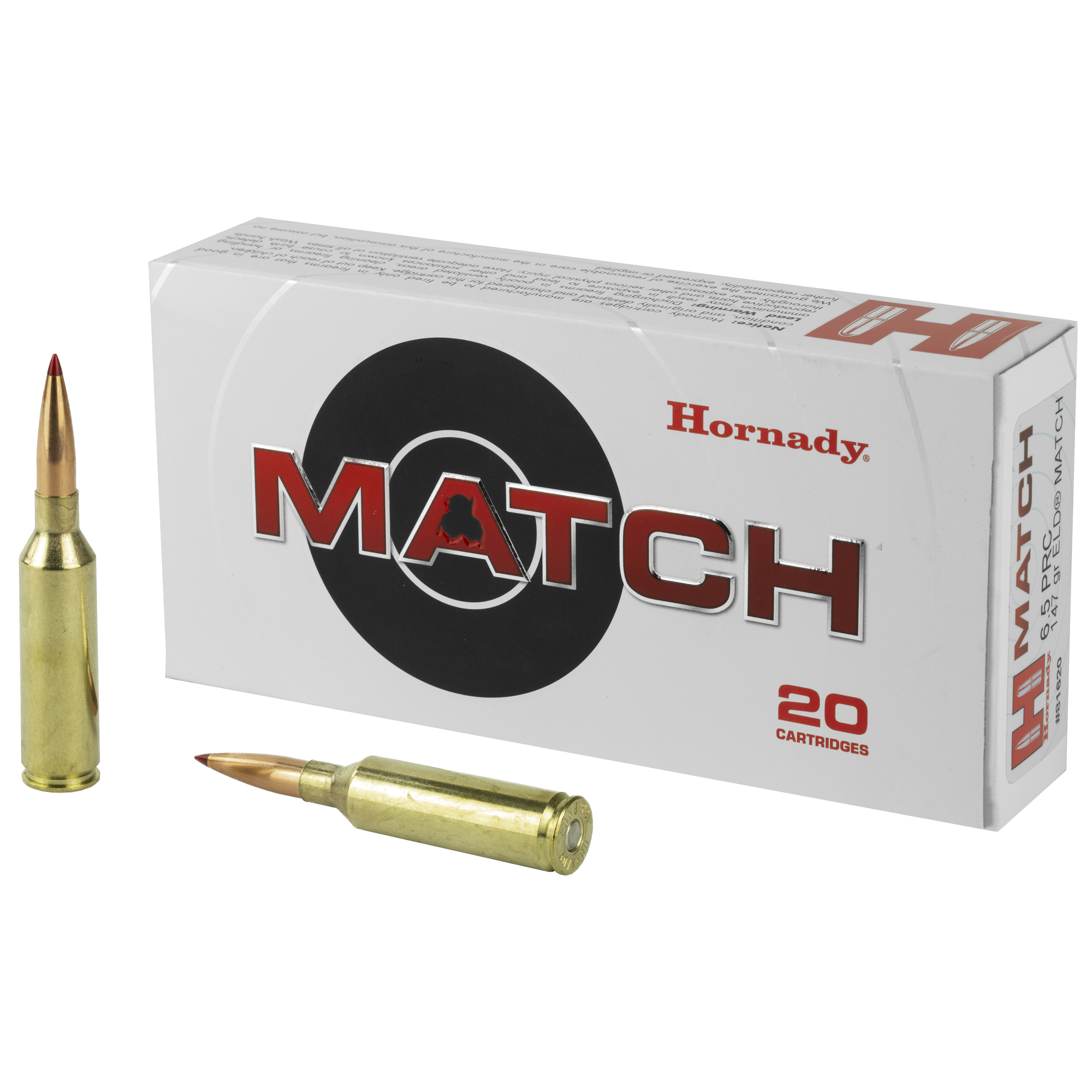 Hornady Match Rifle Ammo 6.5 PRC Eld Match 147 Grain 20 Rounds
