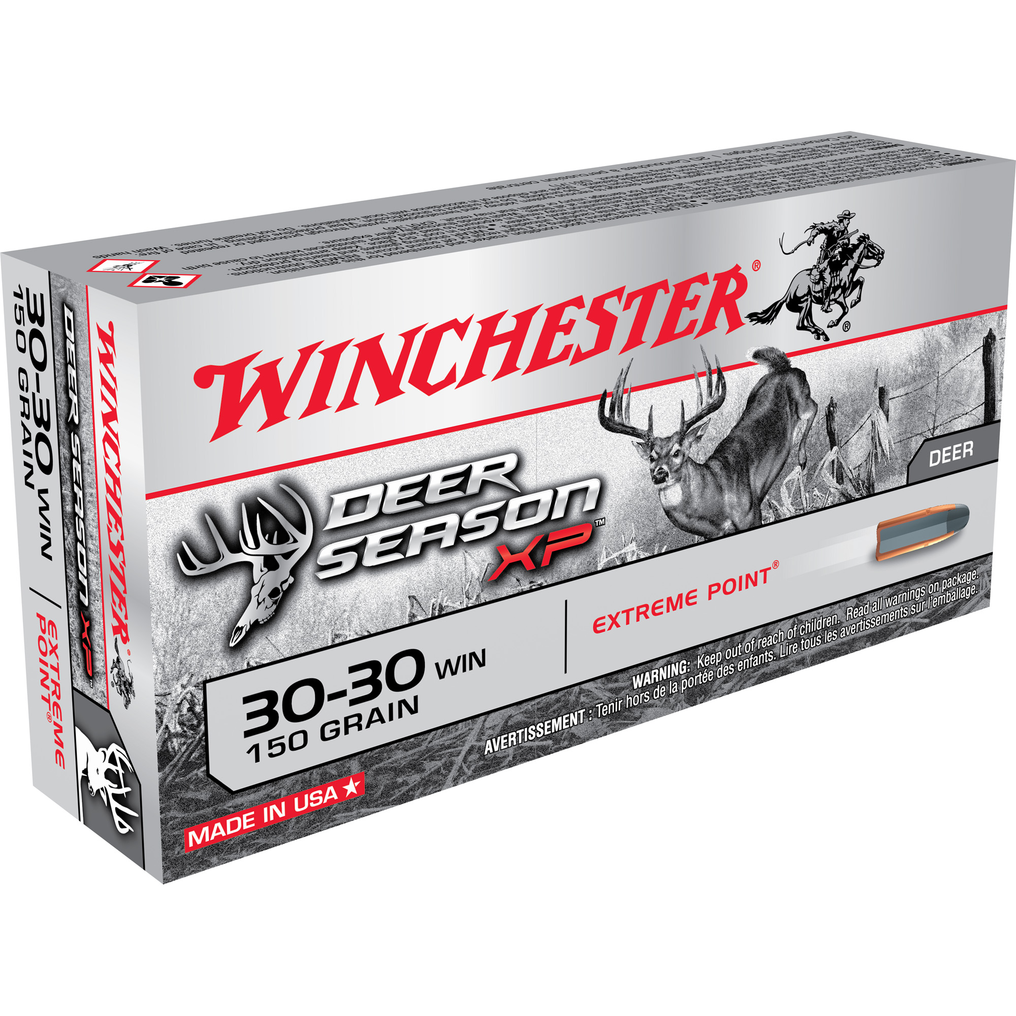 Winchester Deer Season XP 30-30 Winchester Extreme Point 150 Grain 20 Rounds