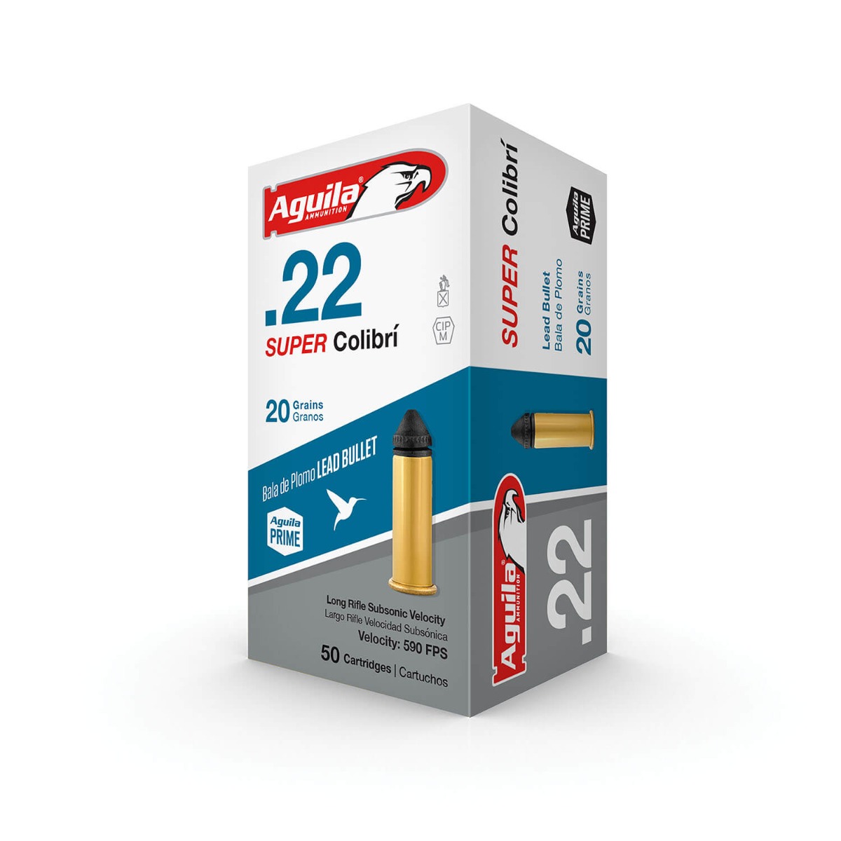 Aguila Super Colibri 22 Long Rifle Lead 20 Grain 50 Rounds