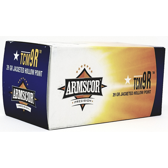 Armscor Ammo TCM-9R 22 TCM Jacketed Hollow Point 36 Grain 100 Rounds