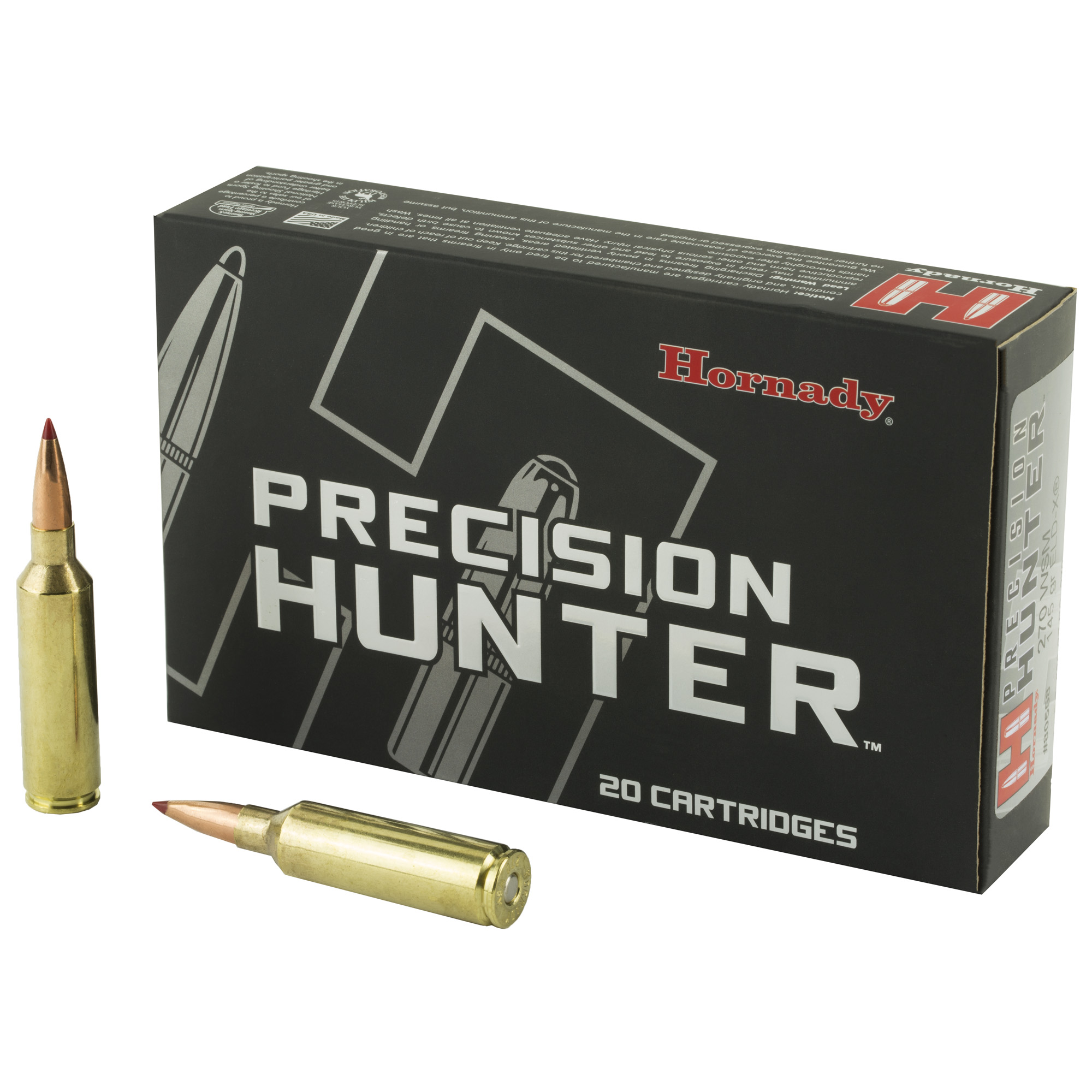 Hornady Hunter, 270 Winchester Short Magnum, Eld-X, 145 Grain, 20 Rounds
