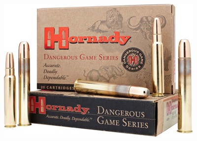 Hornady Dangerous Game 470 Nitro Express Solid 500 Grain 20 Rounds