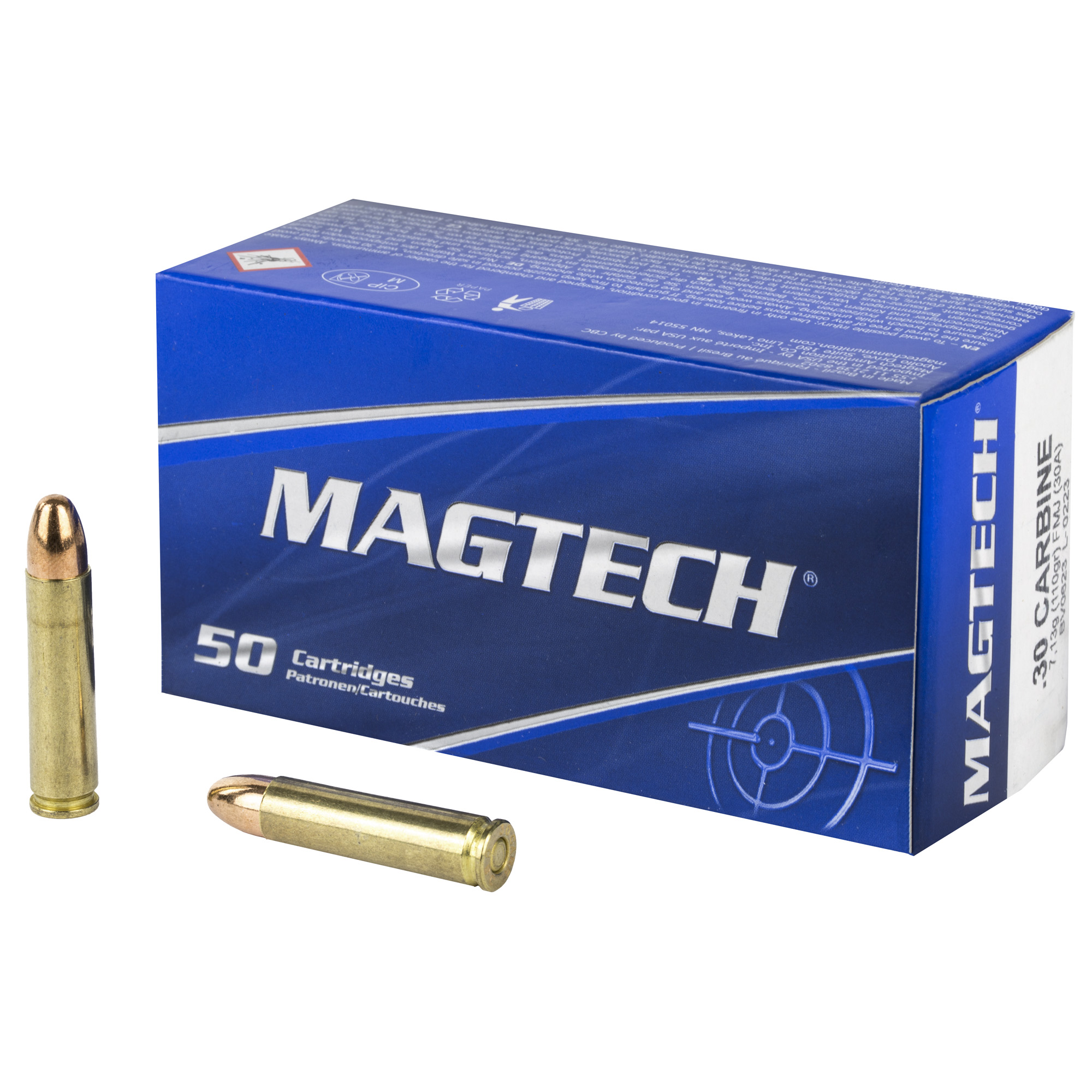 Magtech, 30A Training, 30 Carbine, Full Metal Jacket, 110 Grain, 50 Rounds