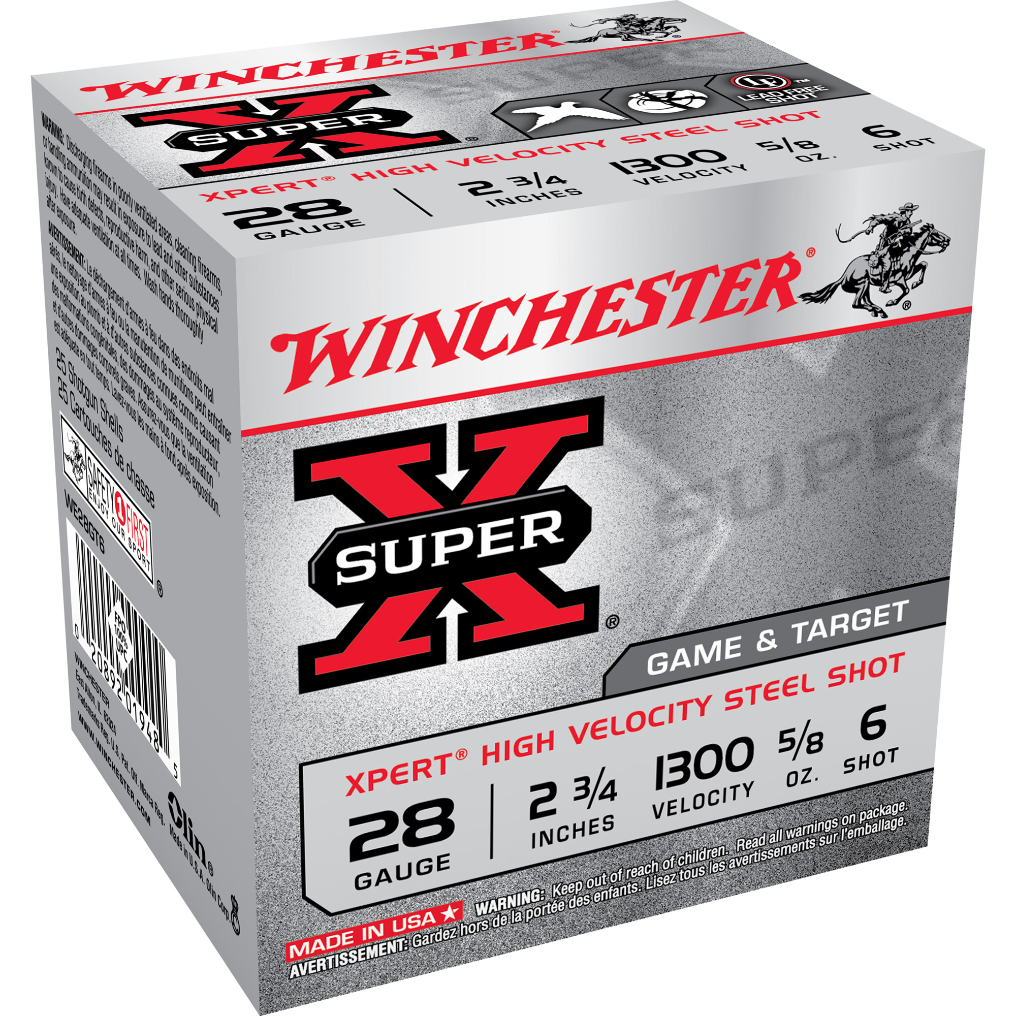 Winchester Super-X Xpert Hi-Velocity 28 Gauge Steel 5/8 oz 25 Rounds
