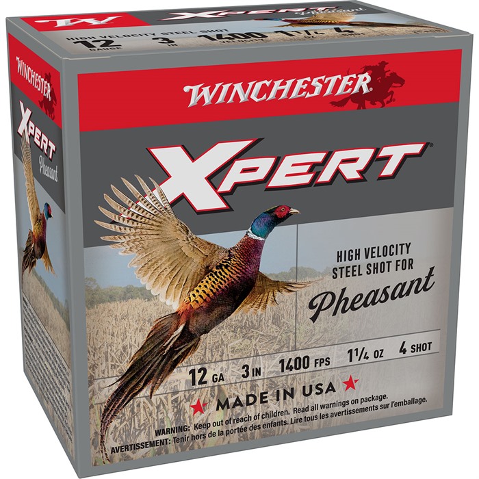 Winchester Super-X Xpert Pheasant Steel 12 Gauge Lead-Free 1 1/4 Ounce 25 Rounds