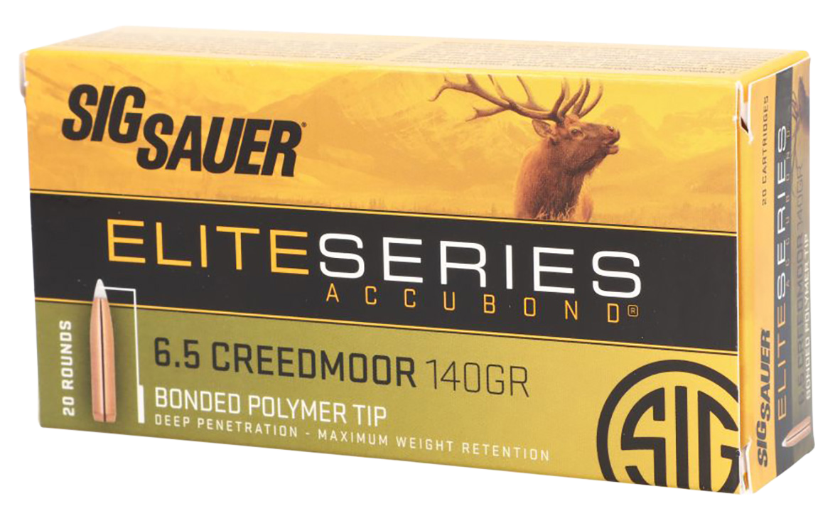 Sig Sauer Elite Hunting 6.5 Creedmoor Nosler AccuBond 140 Grain 20 Rounds