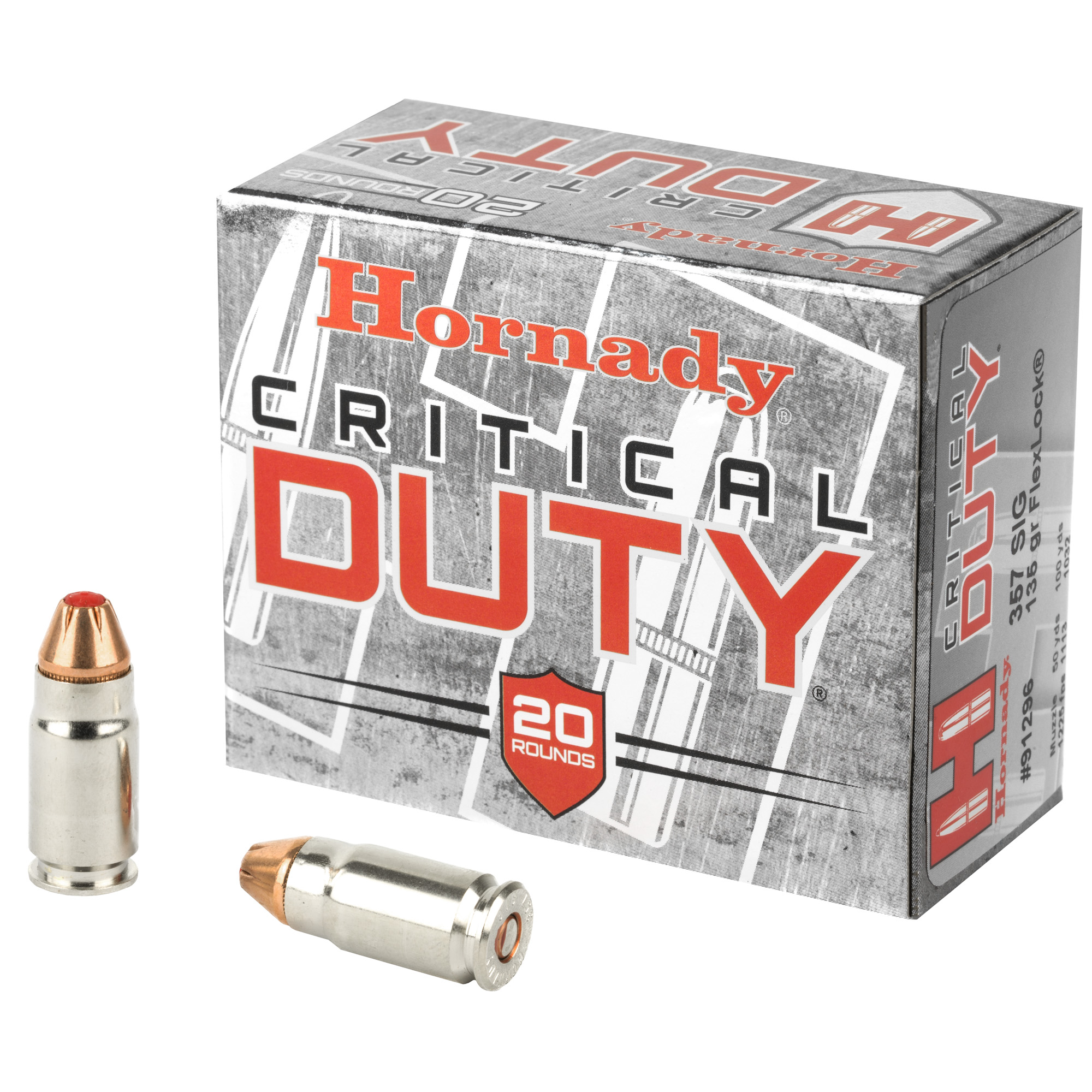 Hornady Critical Duty Handgun Ammo 357 Sig 135 gr. Flexlock 25 rd.