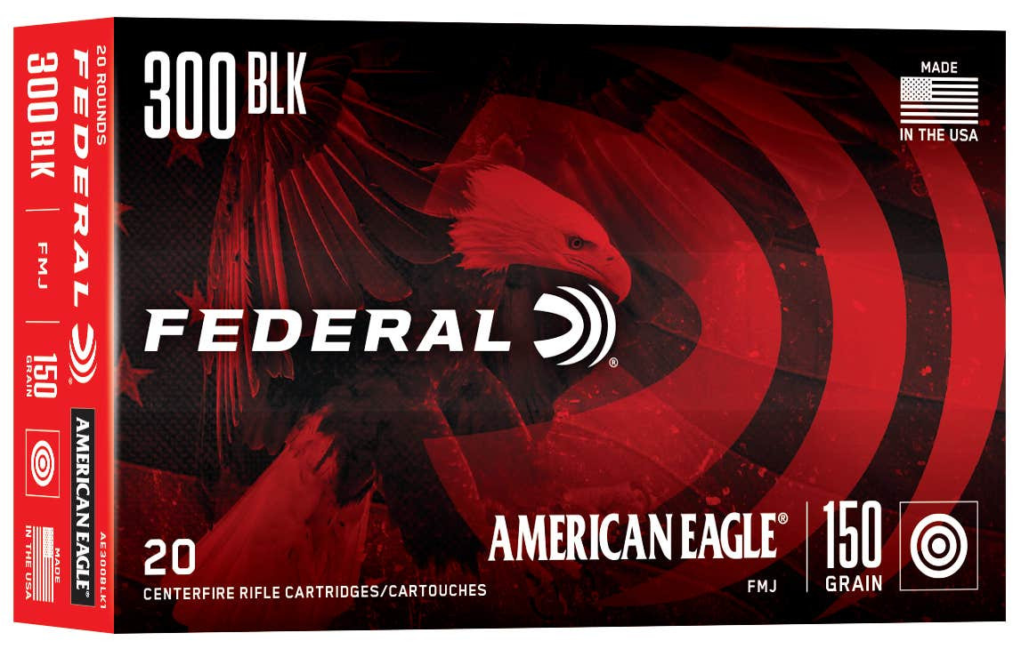 Federal American Eagle 300 Aac Blackout Full Metal Jacket 150 Grain 20 Rounds
