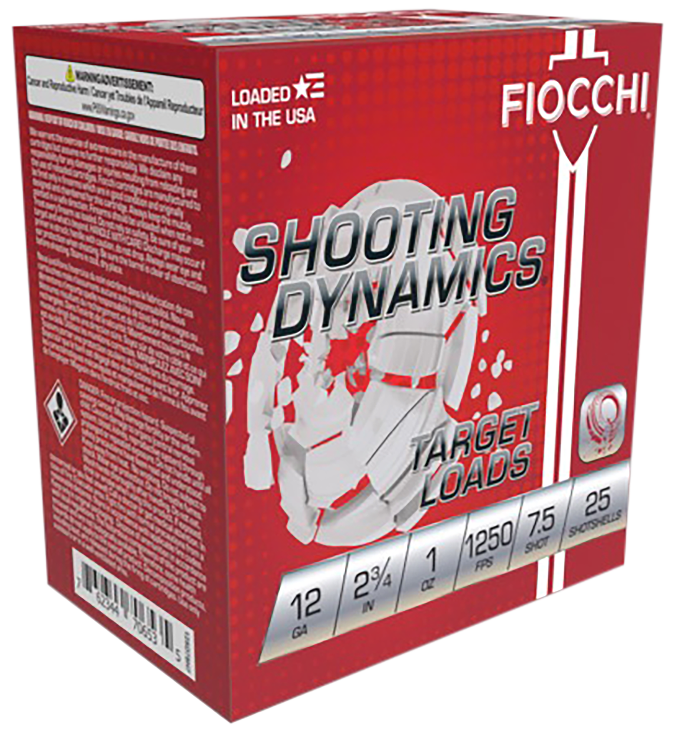 Fiocchi Shooting Dynamics Shotgun Loads 12 Gauge Shot 1 oz 25 rounds