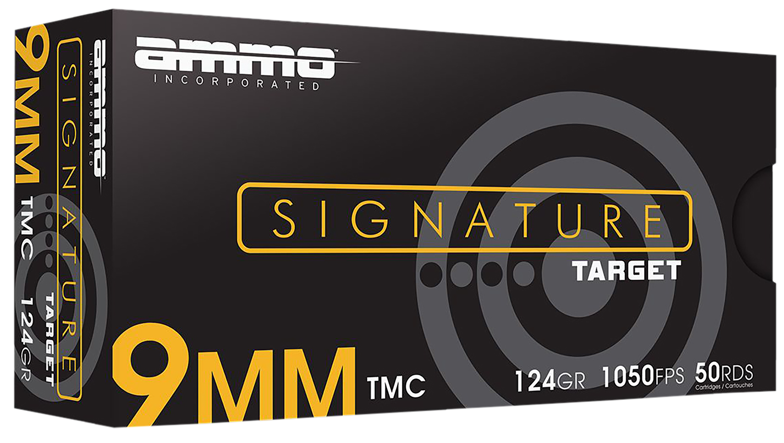 Ammo Inc Signature 9mm Luger Handgun Ammo - 124 Grain | TMC | 50rd Box