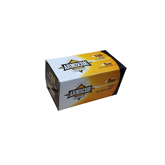 Armscor Range Value Pack 9mm Luger Full Metal Jacket 115 Grain 100 Rounds