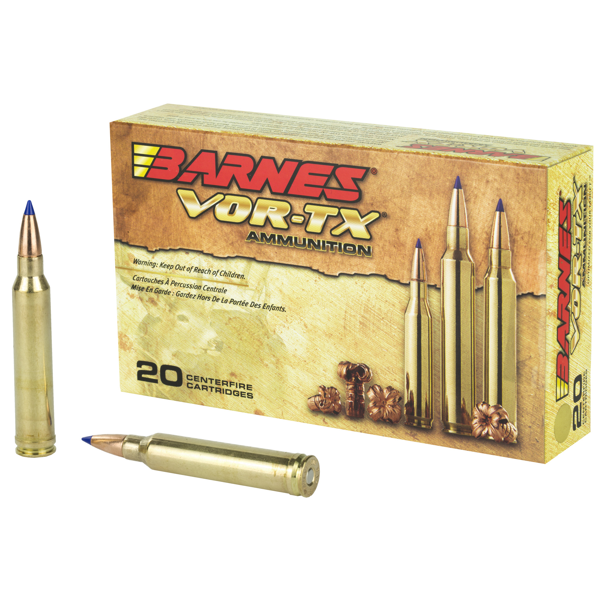 Barnes VOR-TX 300 Winchester Magnum TTSX Boat Tail 165 Grain 20 Rounds