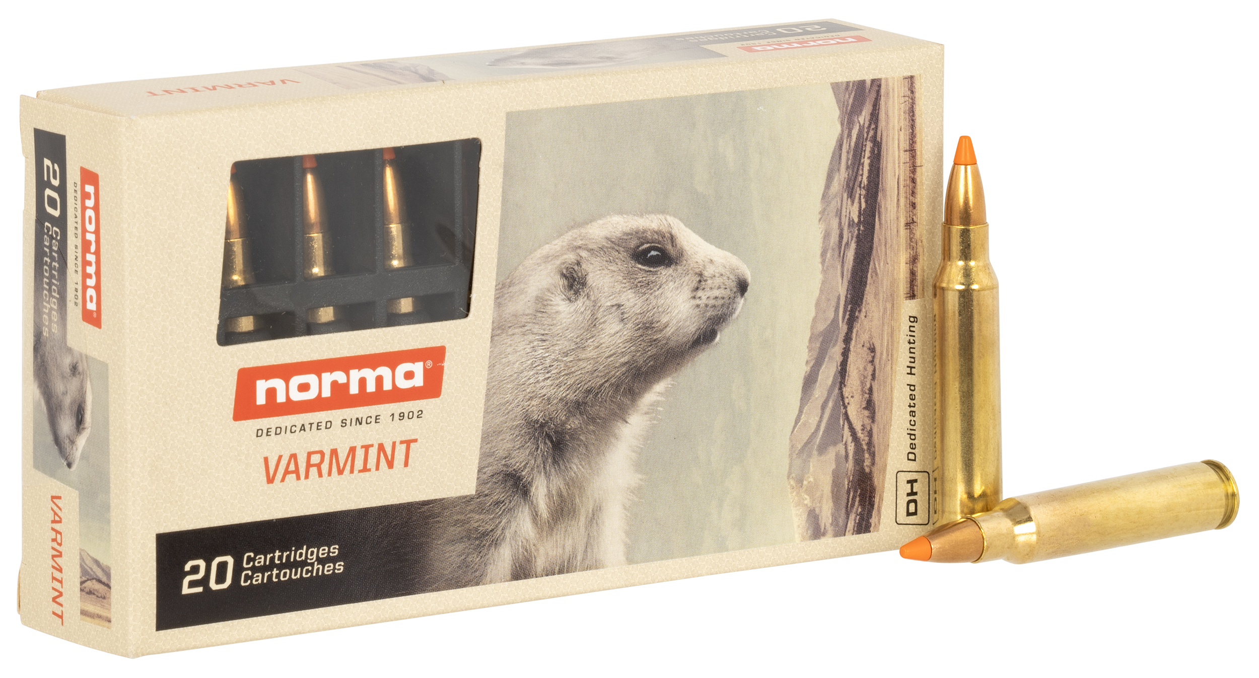 Norma Ammunition 20157352 Dedicated Hunting Varmint 223Rem 55gr Polymer Tip 20 Rounds