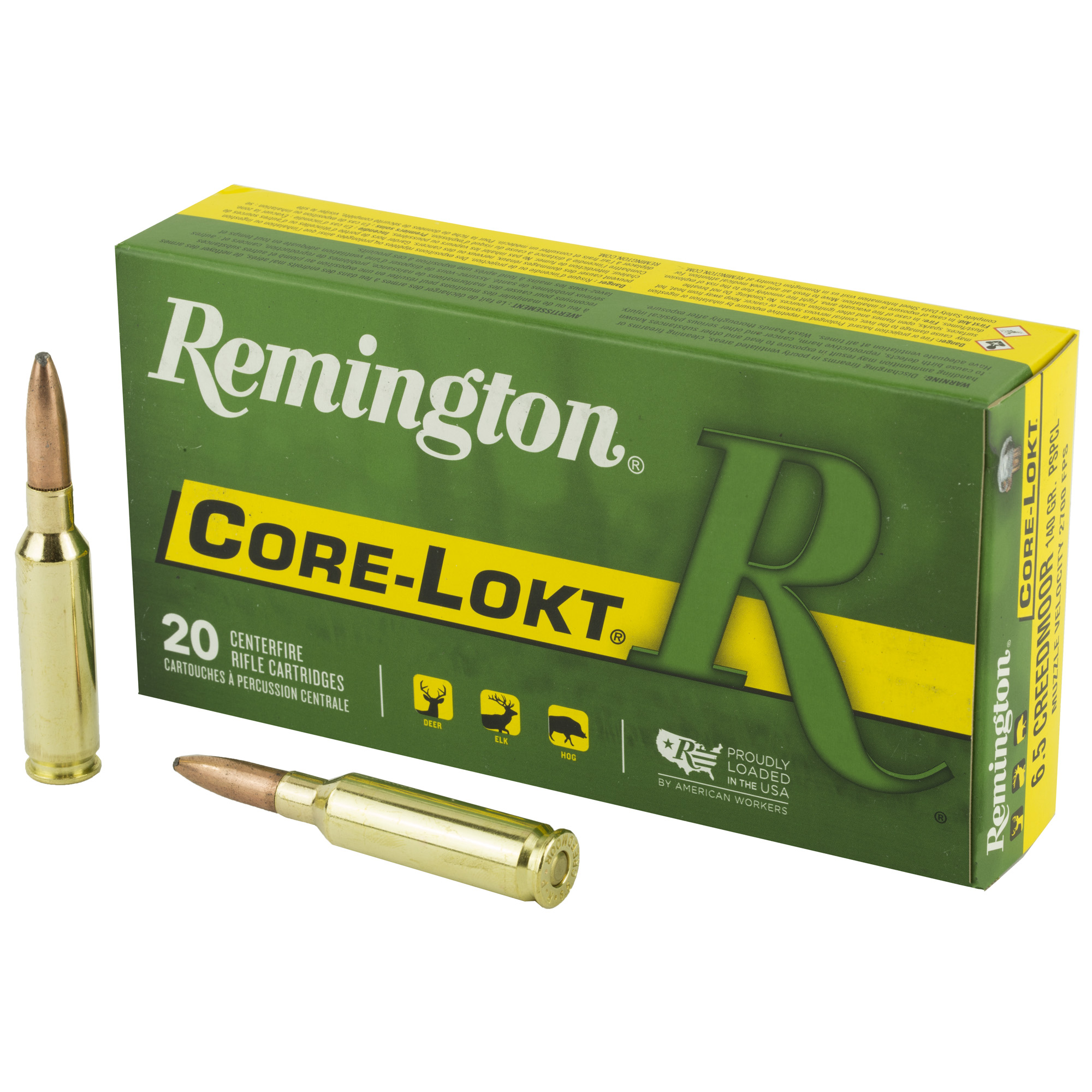 Remington Core-Lokt 6.5 Creedmoor Pointed Soft Point 140 Grain 20 Rounds