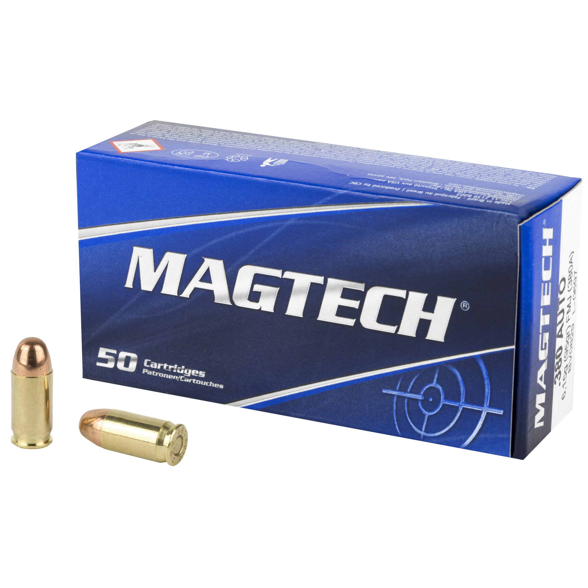Magtech Centerfire 380 Auto Full Metal Jacket 95 Grain 50 Rounds