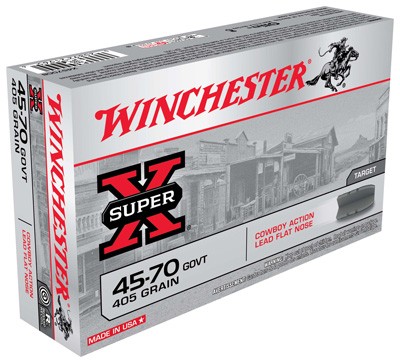 Winchester Super-X, 45-70 Govt, Lead Flat Nose, 405 Grain, 20 Rounds