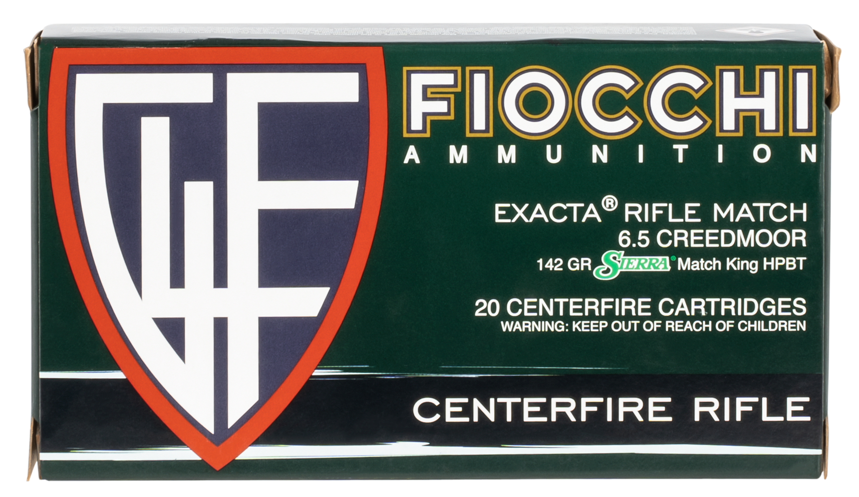 Fiocchi Hyperformance 6.5 Creedmoor Sierra Matchking Bthp 142 Grain 20 Rounds