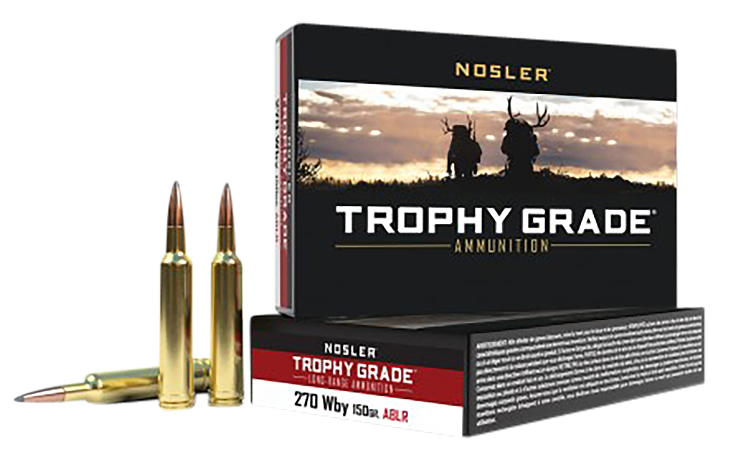 Nosler Trophy Grade 270 Weatherby Magnum Accubond-Lr 150 Grain 20 Rounds