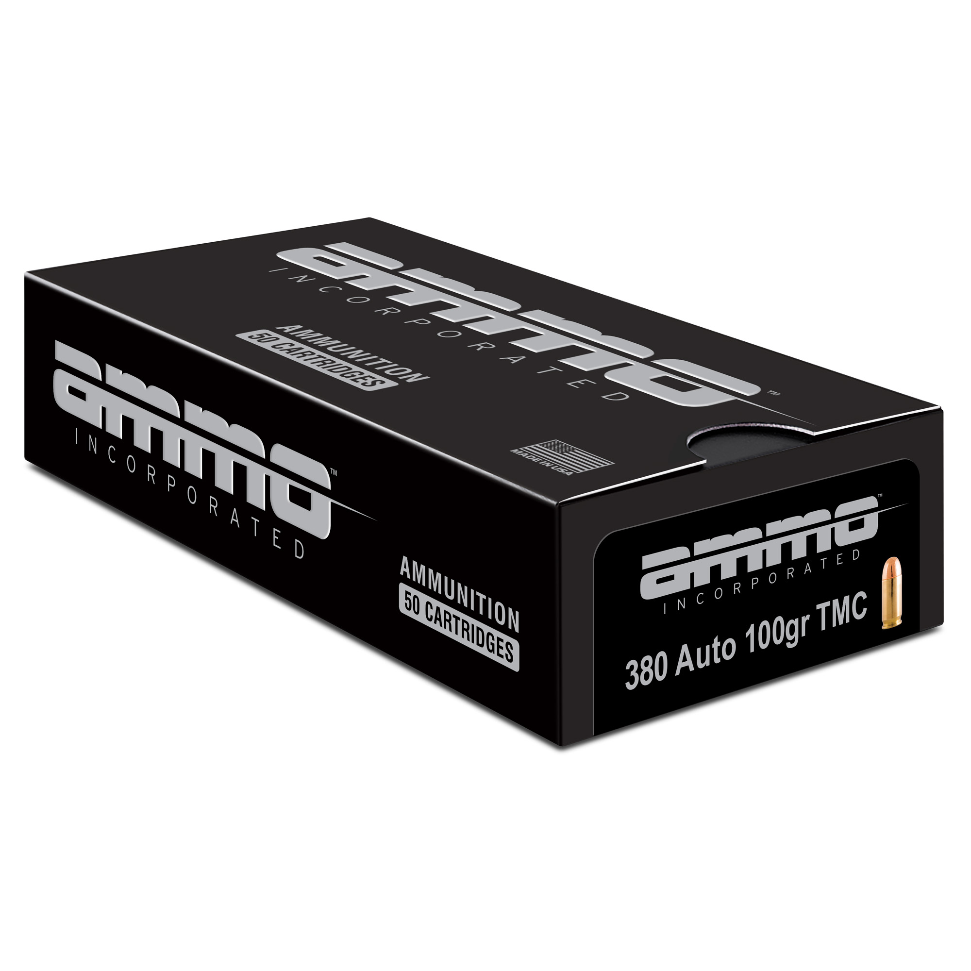 Ammo Inc 380100TMCA50 Signature  380ACP 100gr Total Metal Case 50 Rounds