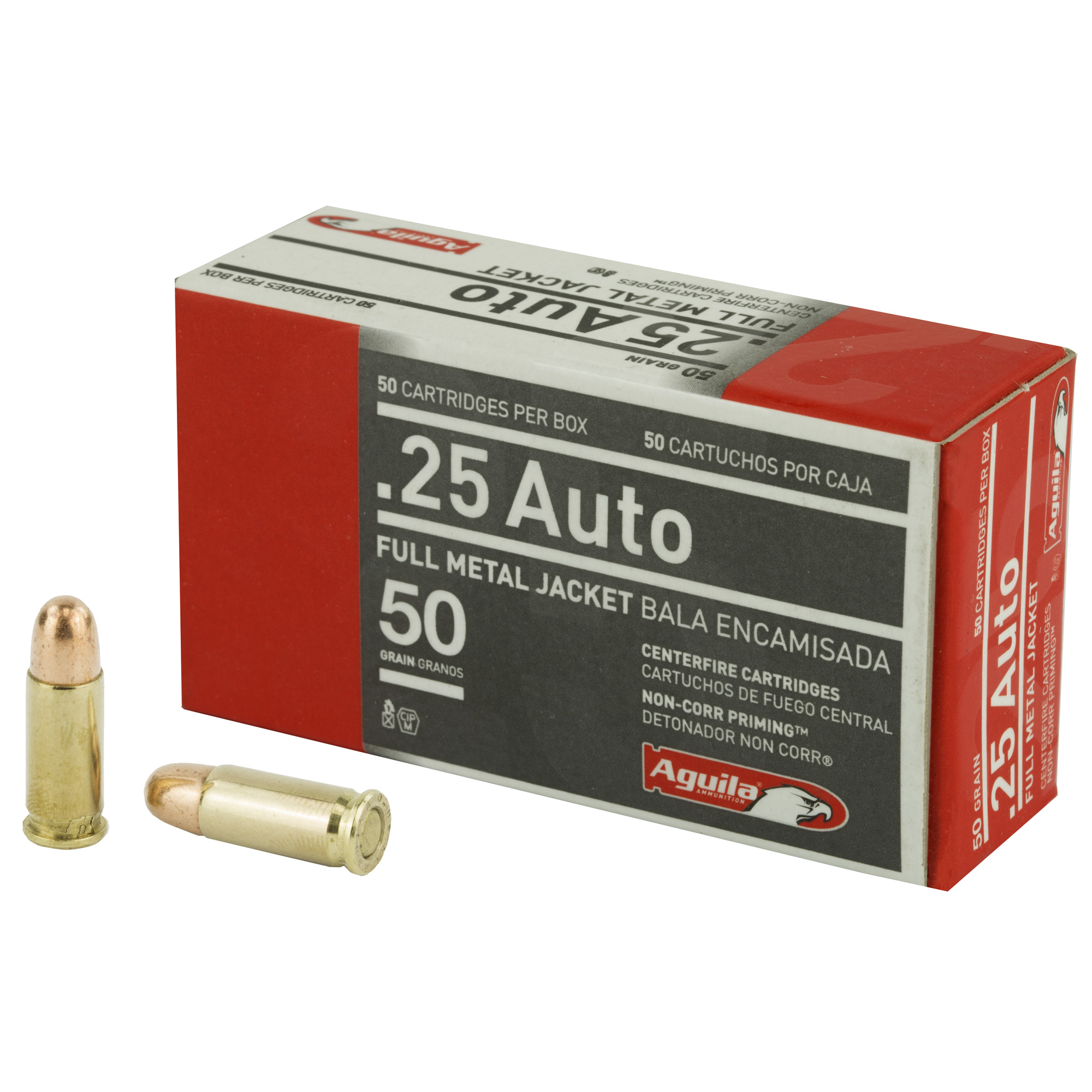 Aguila .25 Auto Full Metal Jacket 50 Grain 50 Rounds