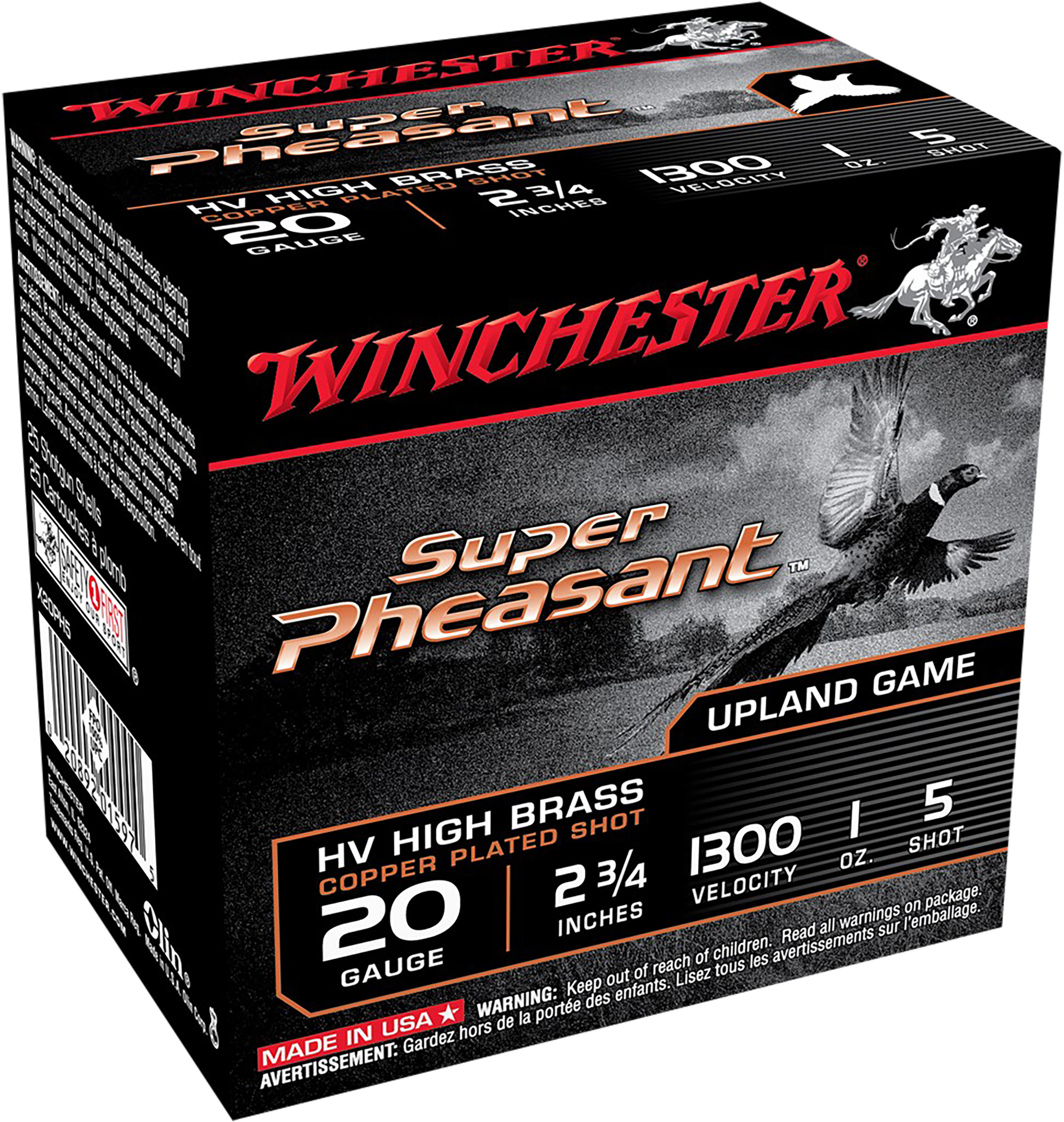 Winchester Super Pheasant 20 Gauge 5 Shot 1 Ounce 25 Rounds