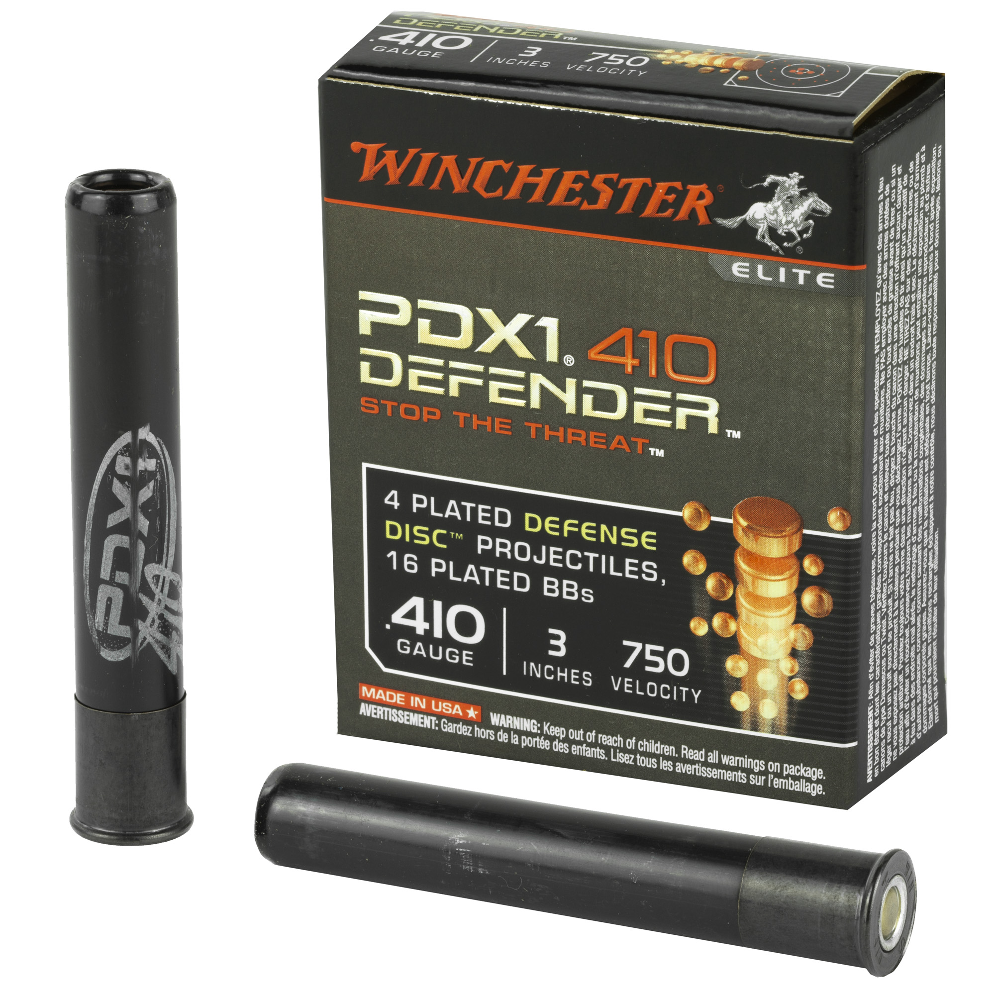 Winchester, Defender Defense Disc/BB Combo, 410 Bore, Discs and BBs, 4 Discs 16BBs, 10 Rounds