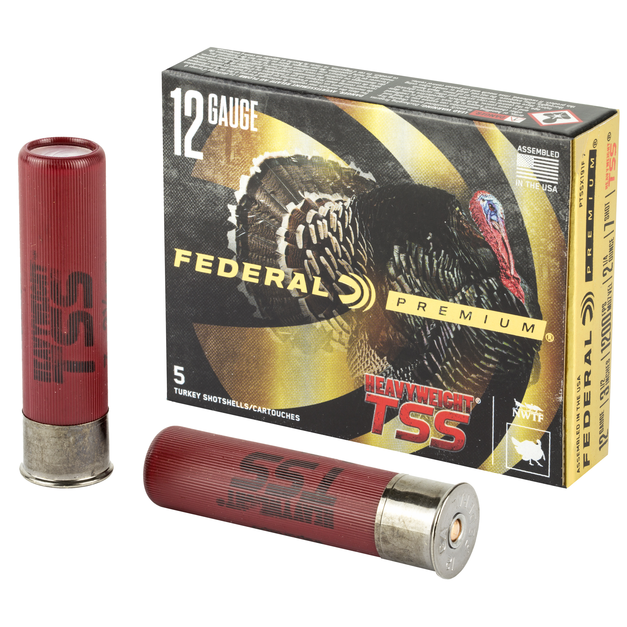 Federal Heavyweight Tss 12 Gauge Tungsten Shot 2 1/4 oz 5 Rounds
