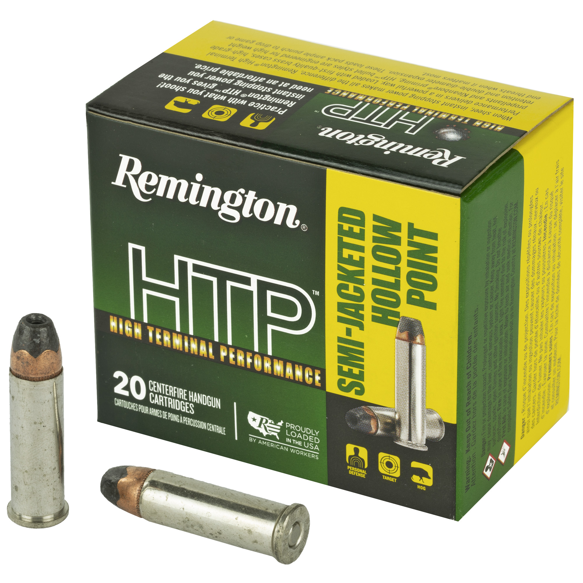 Remington HTP Handgun Ammo 38 Special 125 Grain SJHP 20 Rounds