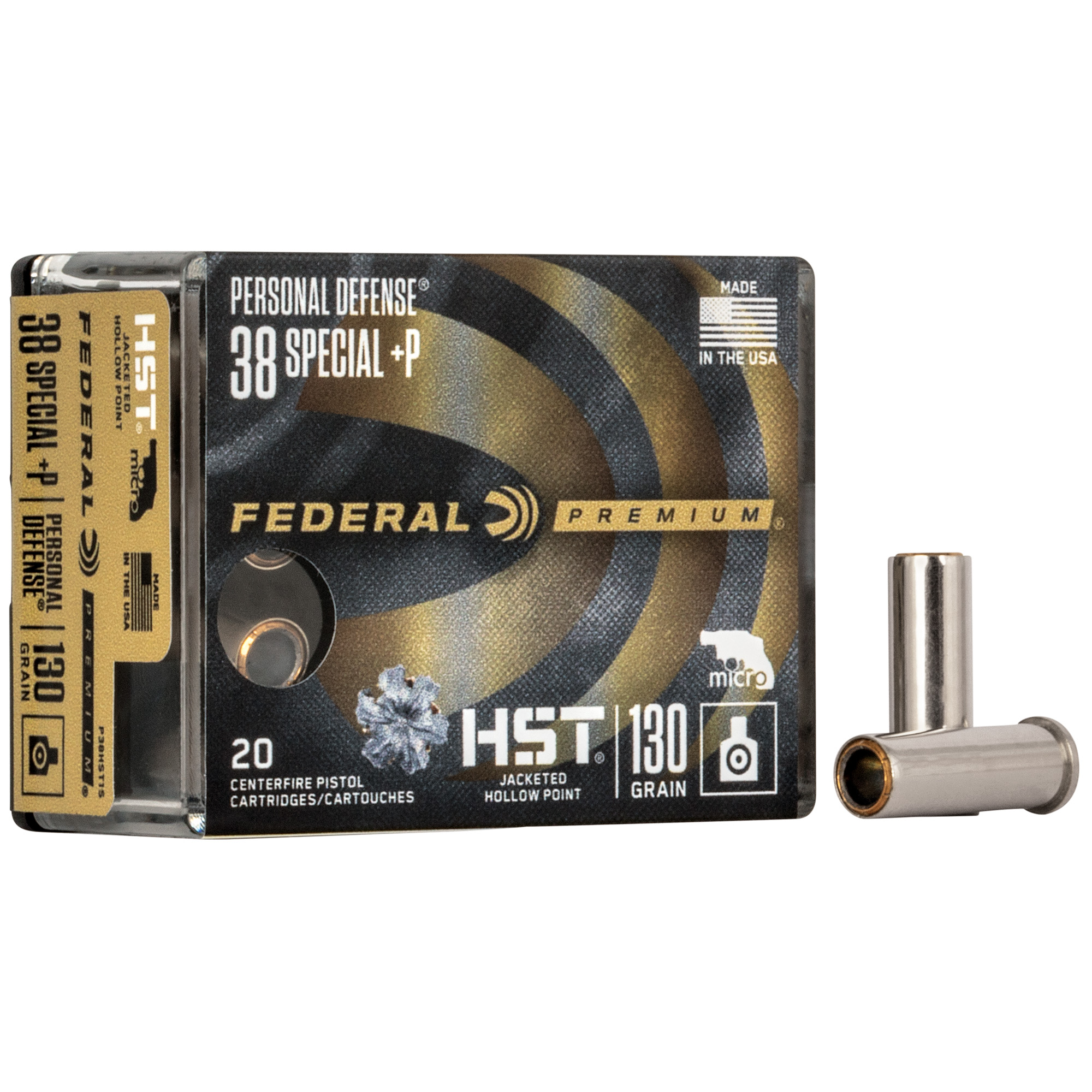 Federal Hst Micro 38 Special Hollow Point 130 Grain 20 Rounds