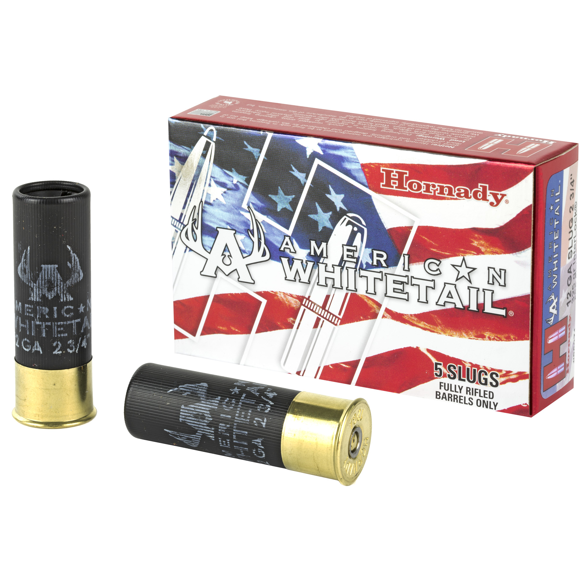 Hornady American Whitetail InterLock Load 12 Gauge 2.75 in. 325 gr. Slug 5 rd.