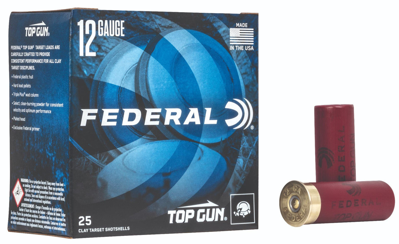Federal, Top Gun Target, 12 Gauge, Lead, 1 oz, 25 Rounds