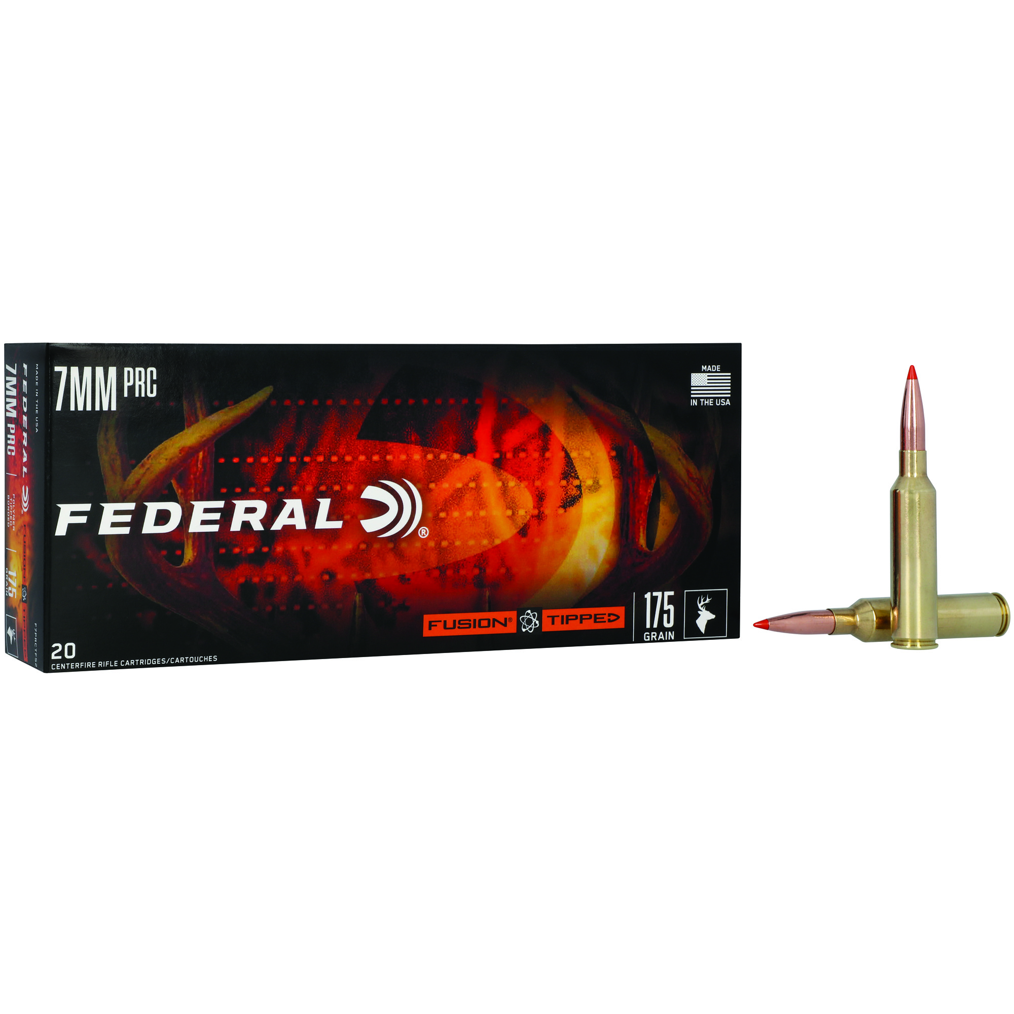 Federal F7PRCTFS2 Fusion 7mmPRC 175gr Bonded Soft Point 20 Per Box/10 Case