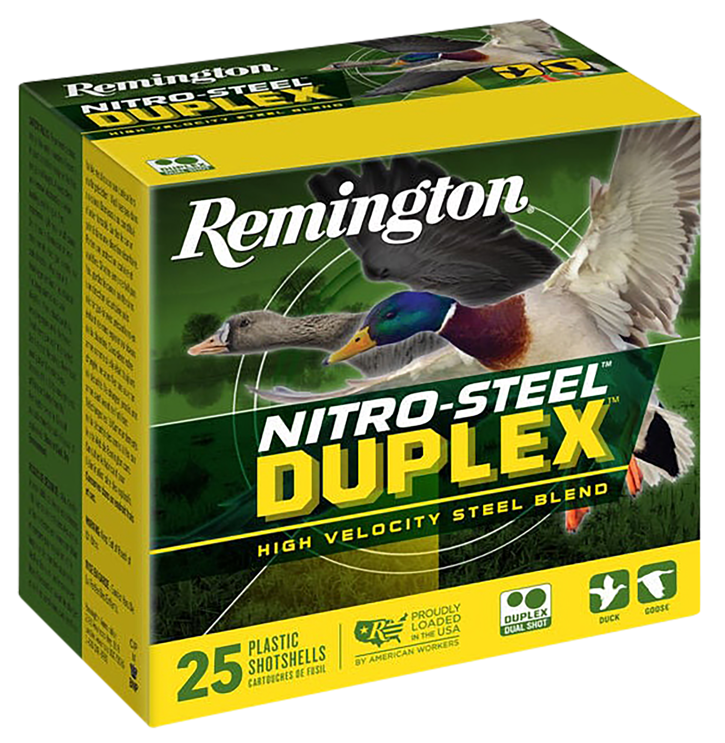 Remington Nitro Steel Duplex 12 Gauge 1 1/4 Grain Steel Shot 25 Rounds
