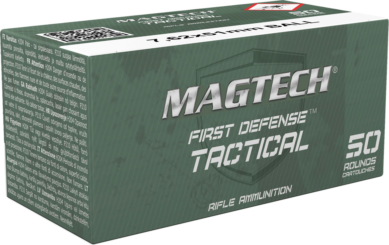 Magtech Sniper and Tactical 7.62x51mm Nato Full Metal Jacket 147 Grain 50 Rounds