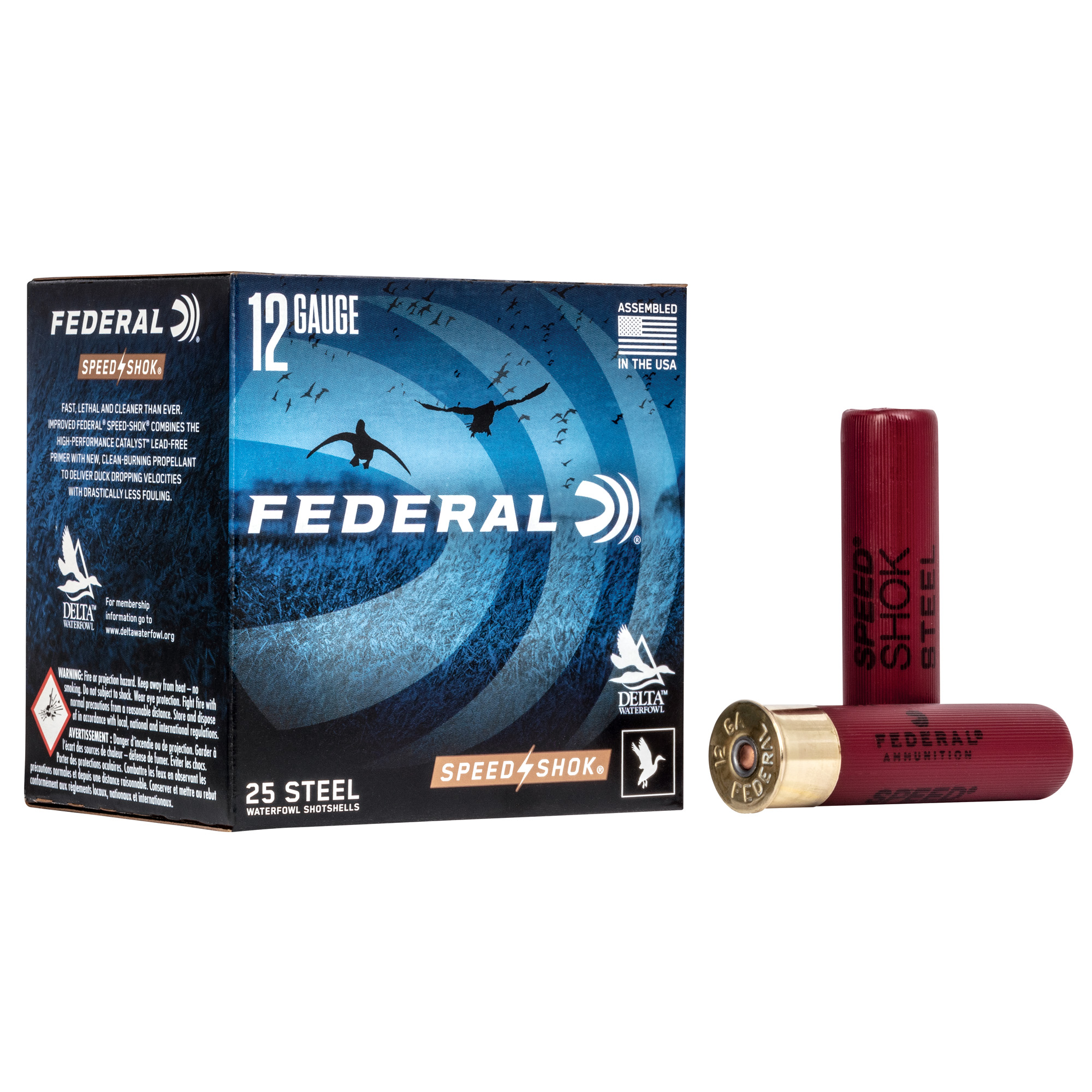 Federal, Speed-Shok, 12 Gauge, Steel Shot, 1 3/8 oz, 25 Rounds