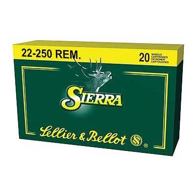 Sellier & Bellot SB22250A 22-250 Remington Soft Point 55 Grain 20 Rounds