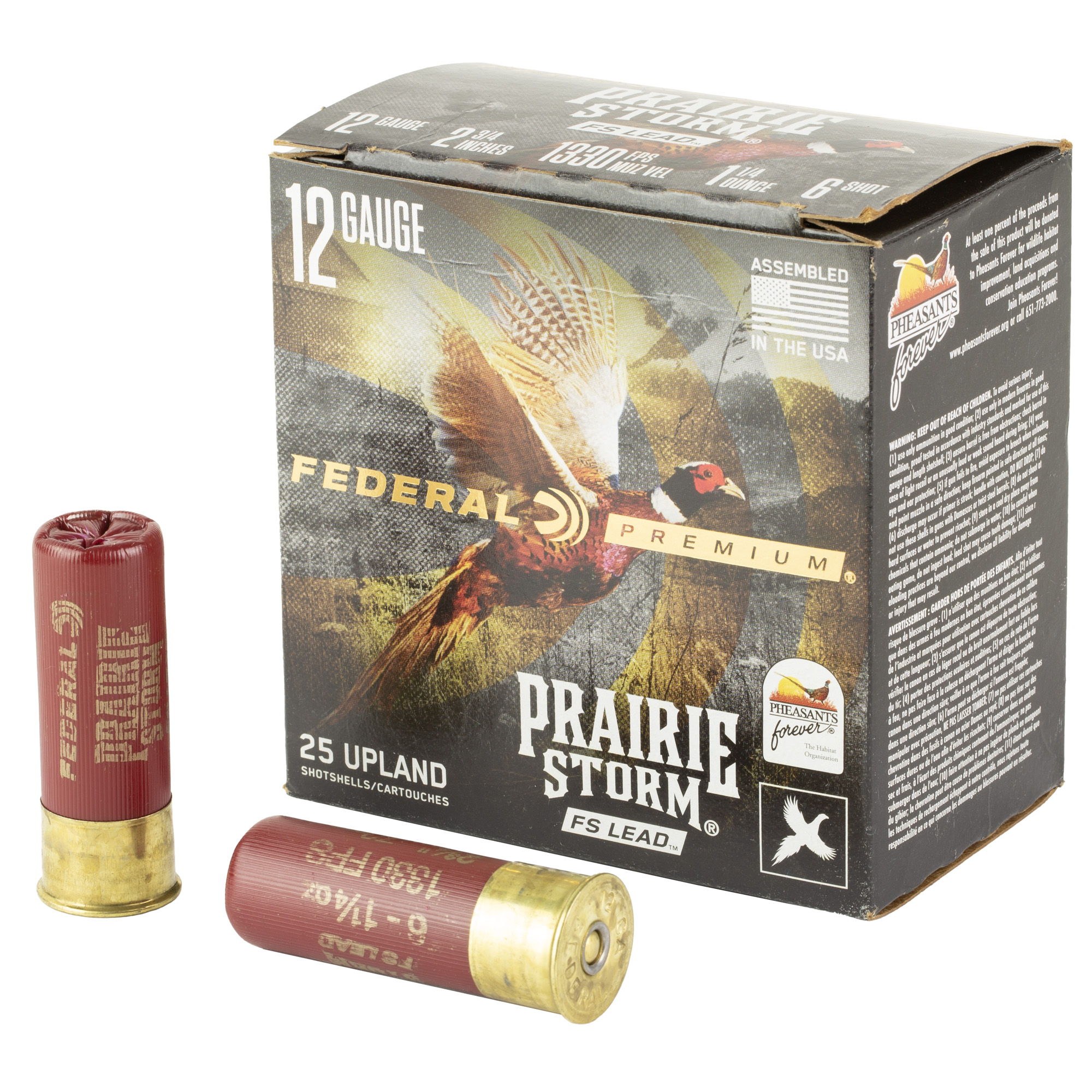 Federal Prairie Storm Fs 12 Gauge Shot 1 1/4 oz No 6 25 Rounds