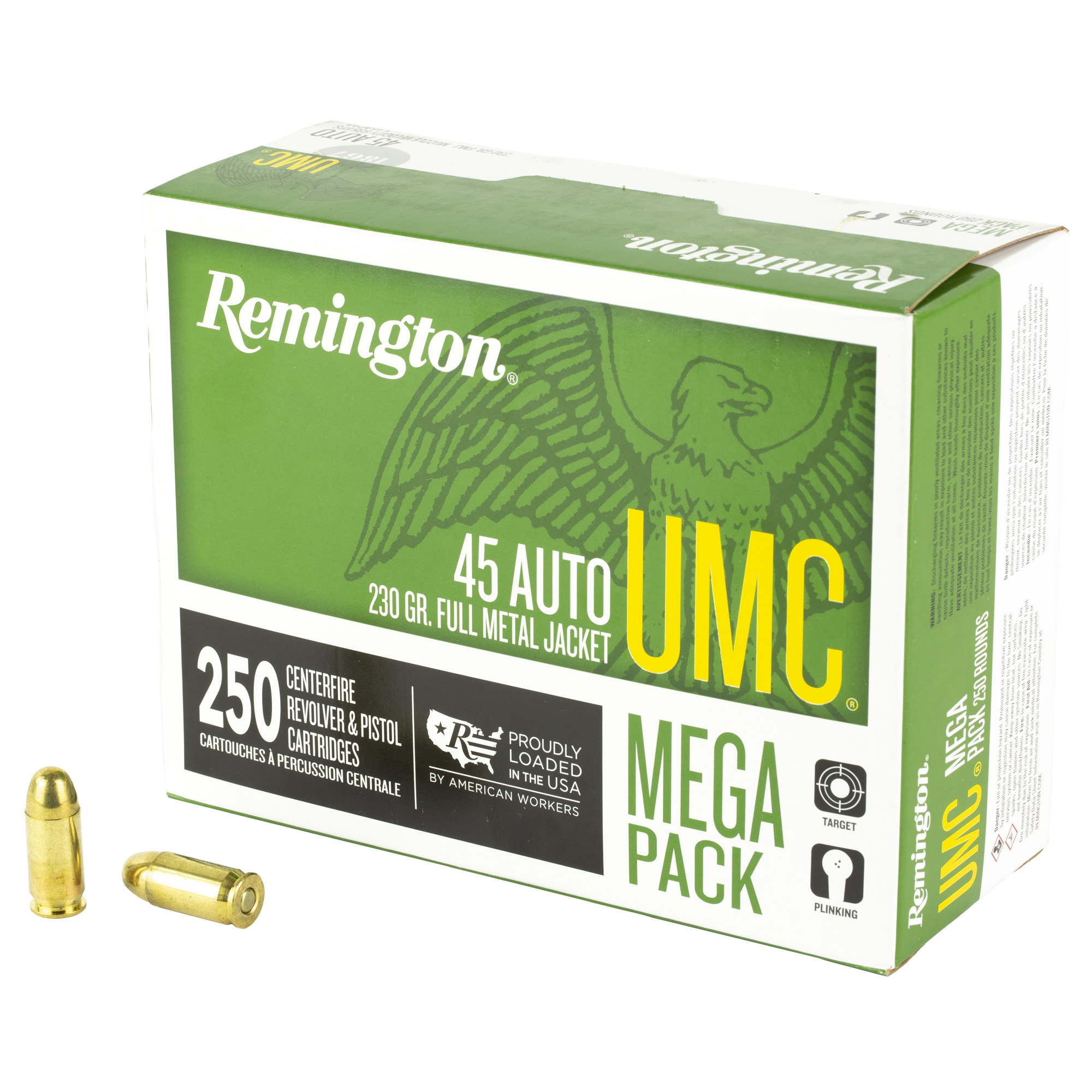 Remington UMC 45 Auto Full Metal Jacket 230 Grain 250 Rounds