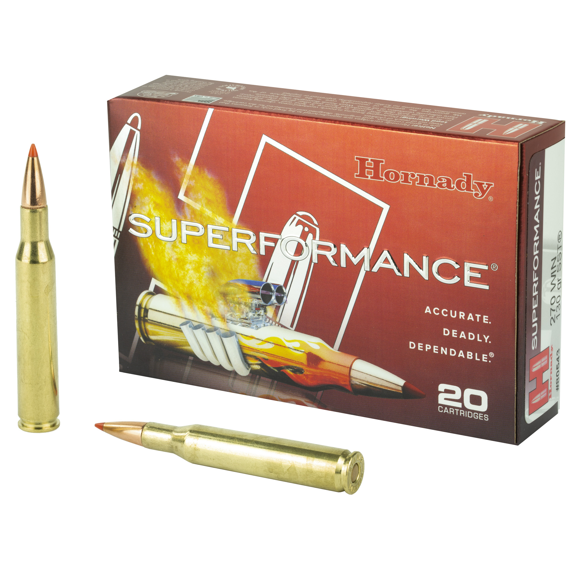 Hornady Superformance Rifle Ammo 270 Win 130 gr. SST 20 rd.