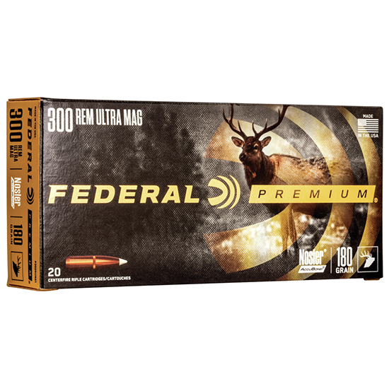 Federal Vital-Shok 300 RUM Nosler AccuBond 180 Grain 20 Rounds
