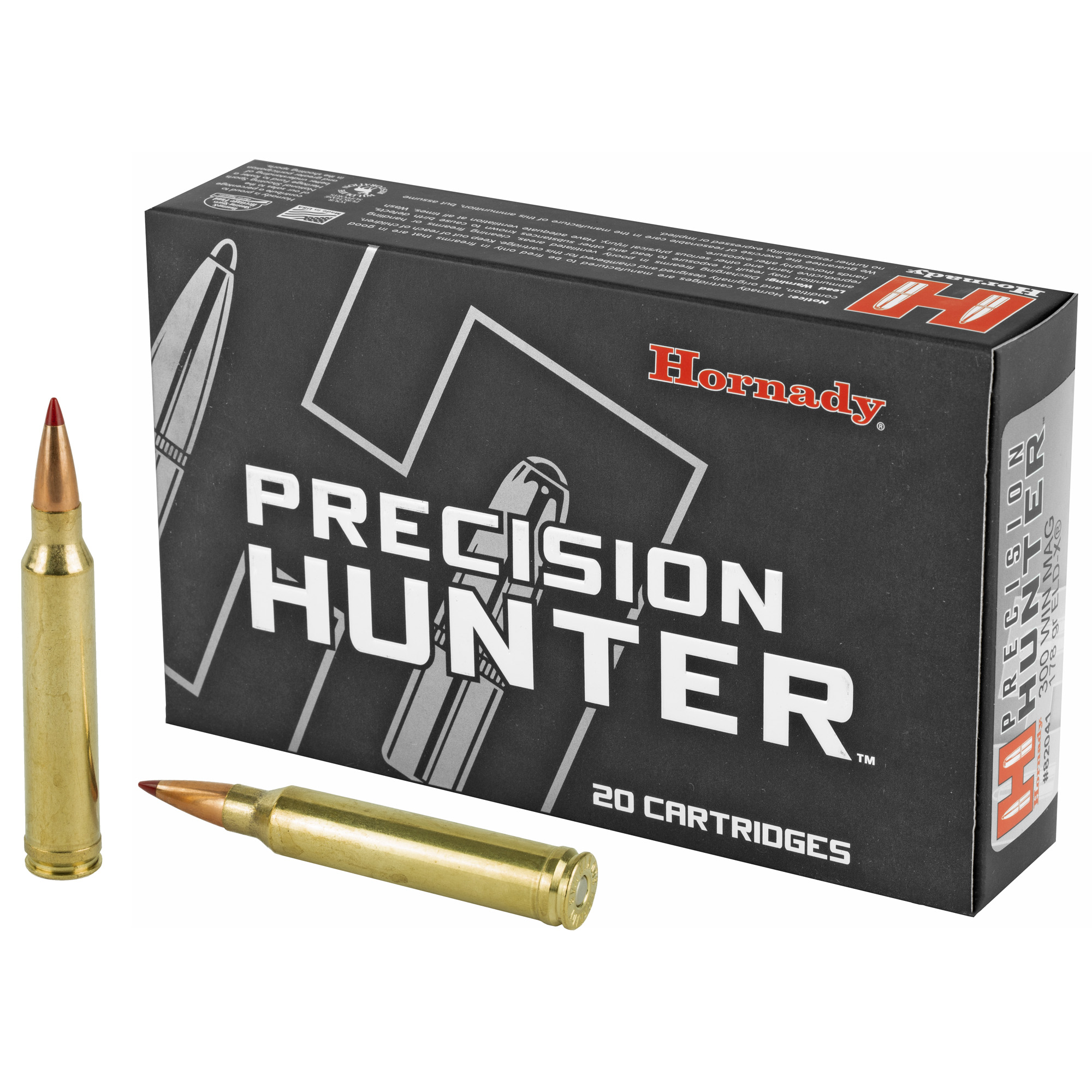 Hornady Precision Hunter, 300 Winchester Magnum, Eld-X, 178 Grain, 20 Rounds