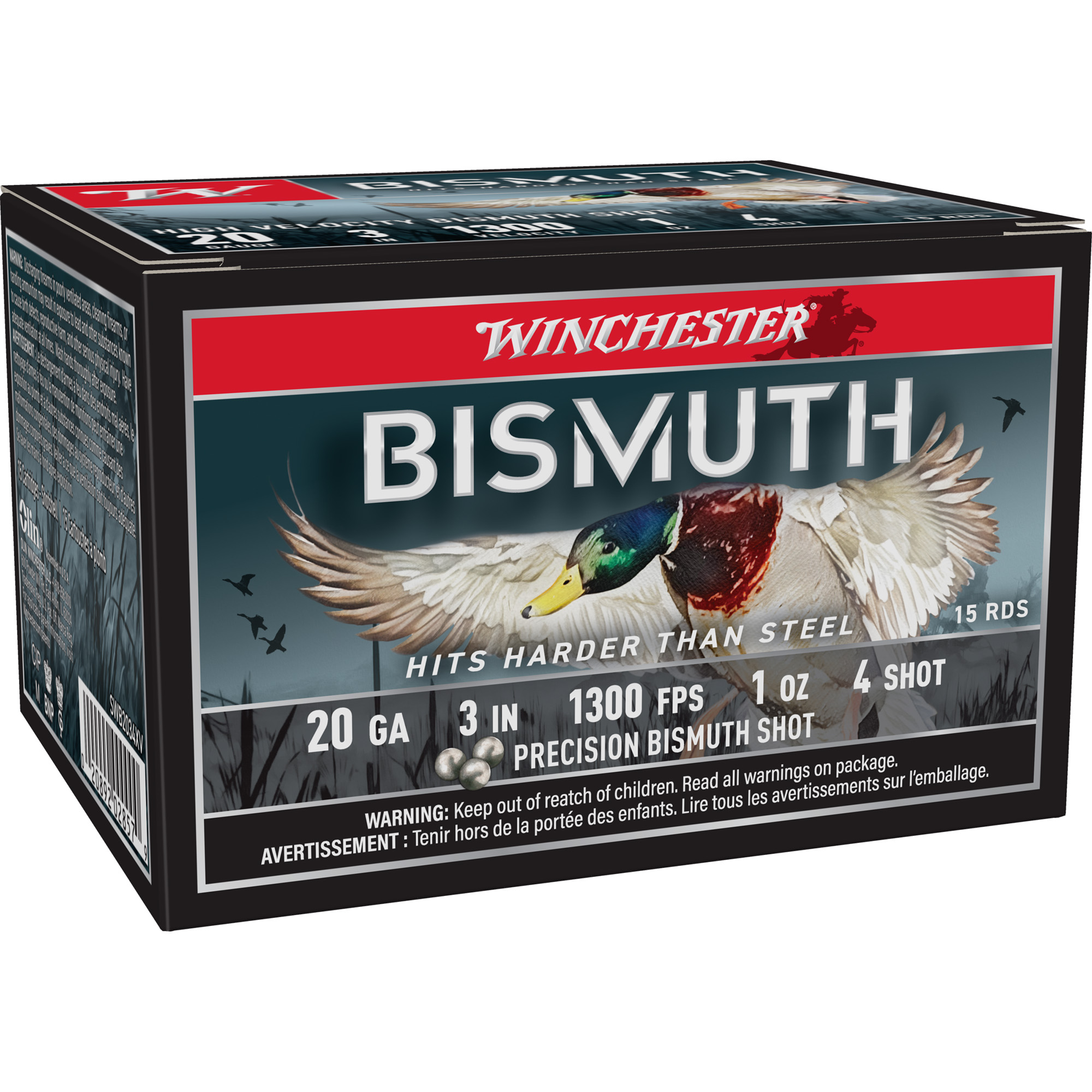 Winchester, SWB Series, 20 Gauge, Bismuth Shot, 1 oz, 15 Rounds