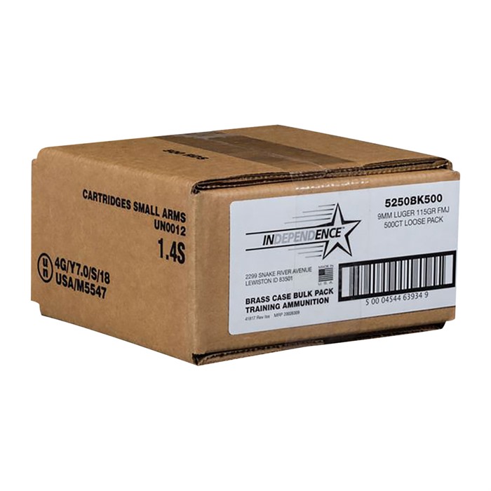 Federal CCI Independence 380 ACP Full Metal Jacket 95 Grain 500 Rounds